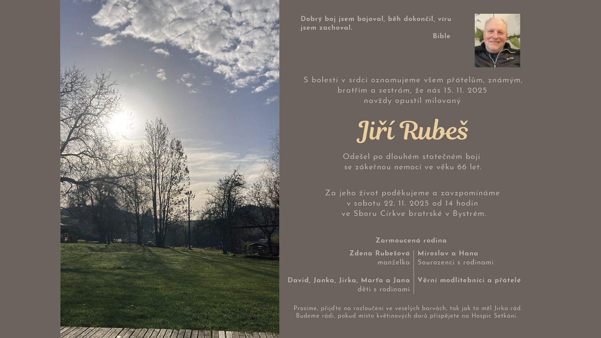 Smuteční rozloučení